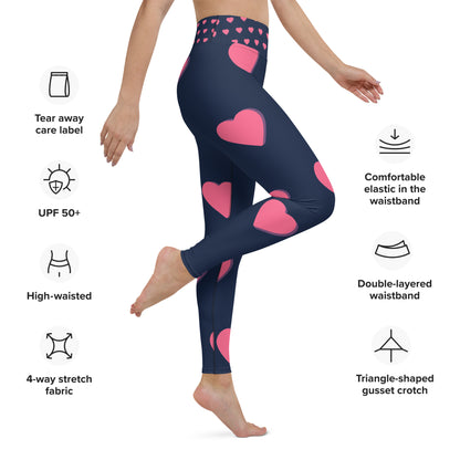 Hearts Yoga Leggings