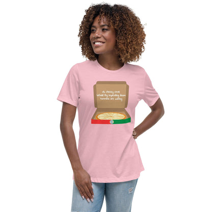 Cheesy Pizza Haiku Women's Relaxed T-Shirt - Gizmo Graphic Works