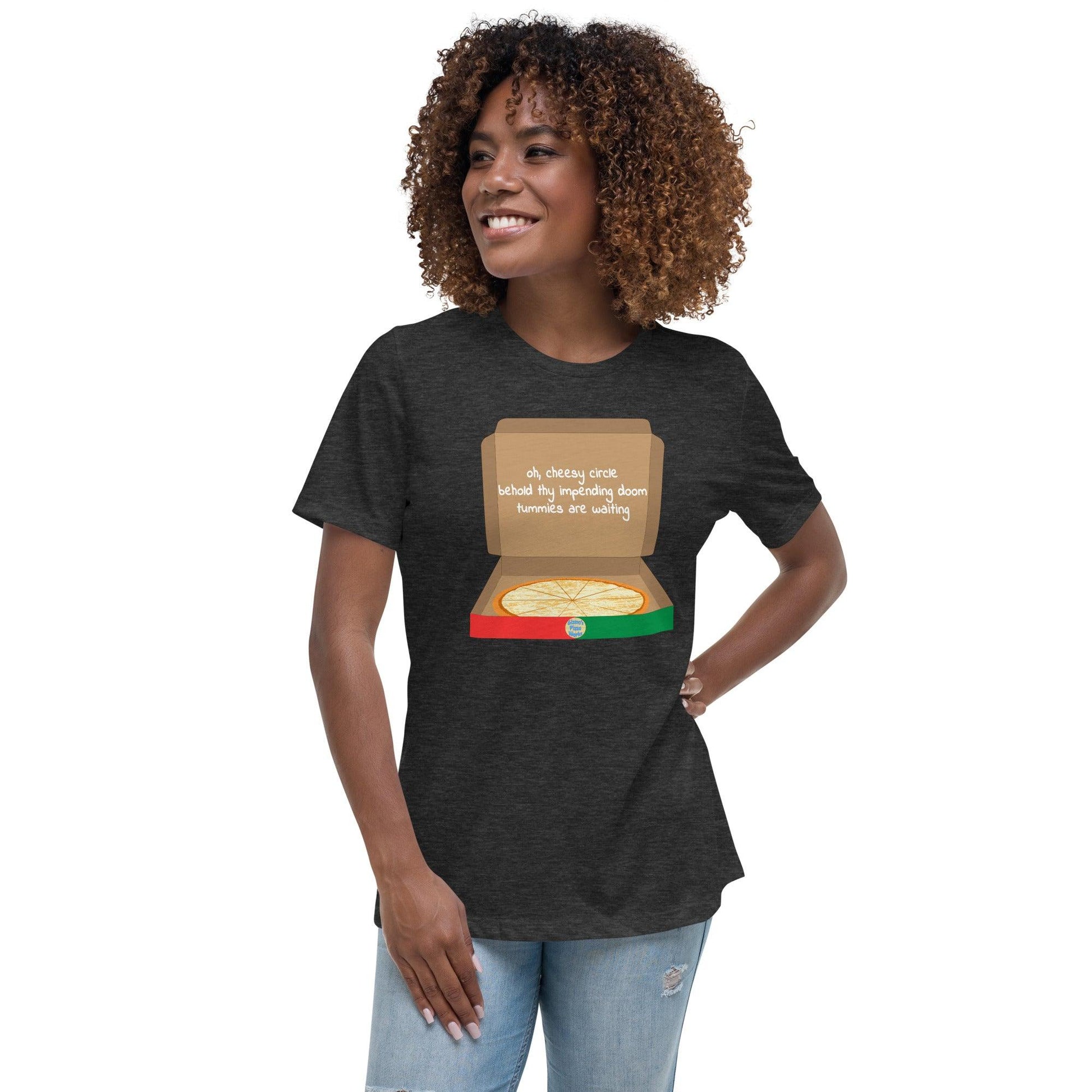 Cheesy Pizza Haiku Women's Relaxed T-Shirt - Gizmo Graphic Works