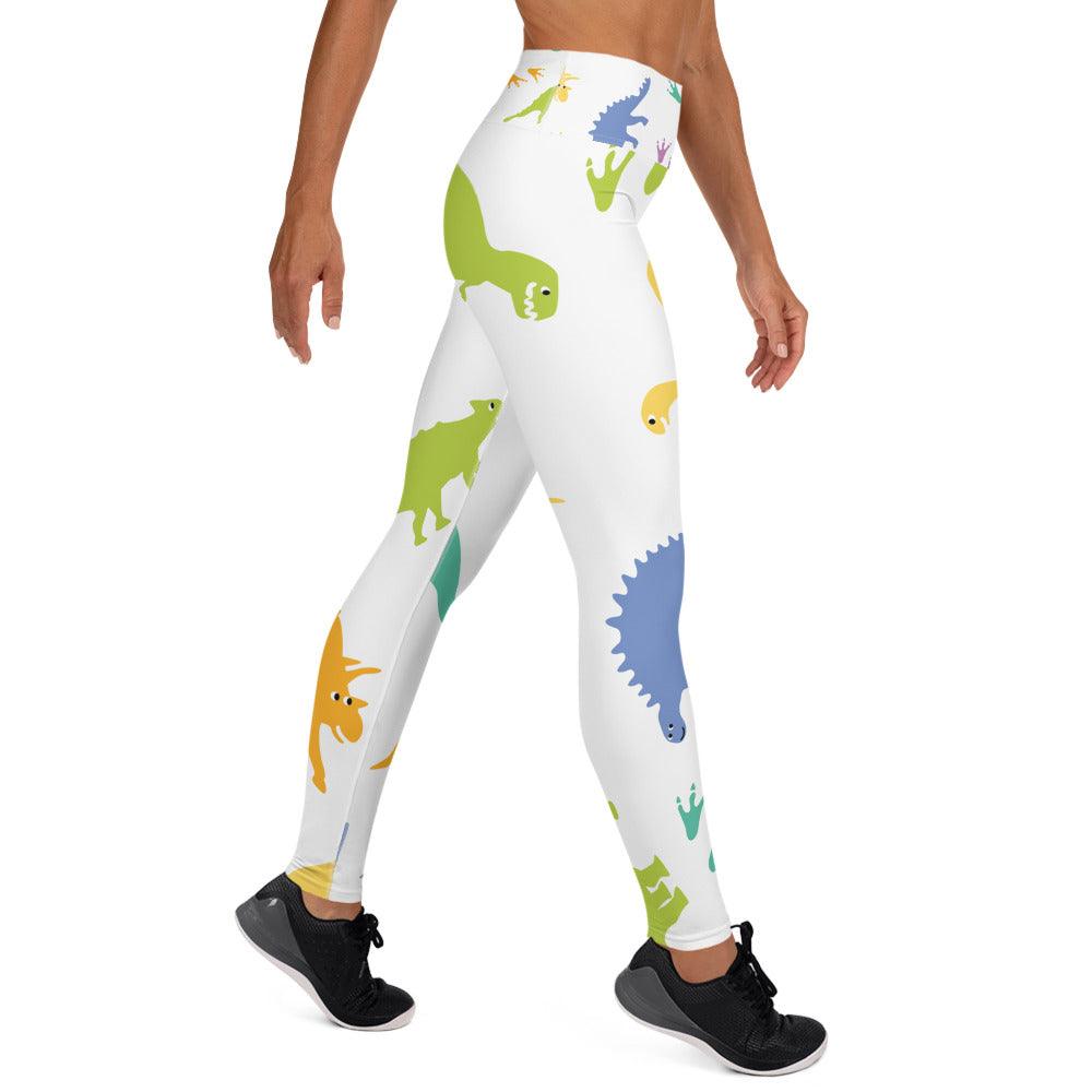 Dinosaur Yoga Leggings - Gizmo Graphic Works