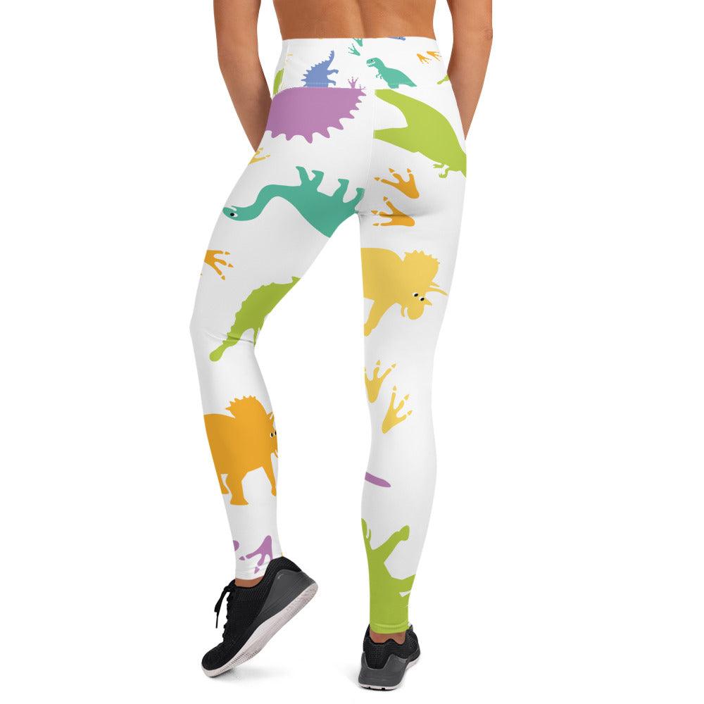 Dinosaur Yoga Leggings - Gizmo Graphic Works