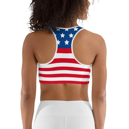 "'Merica!" Sports bra - Gizmo Graphic Works