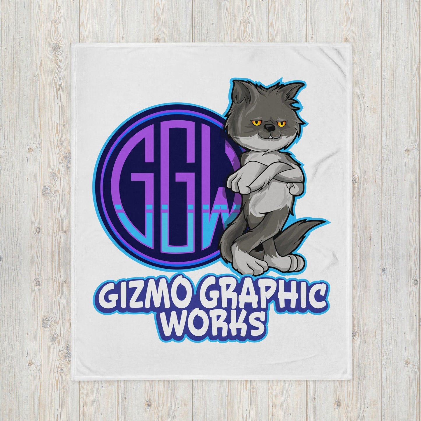 Official Gear Throw Blanket - Gizmo Graphic Works