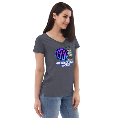 Official Gear Women’s recycled eco-friendly v-neck t-shirt - Gizmo Graphic Works