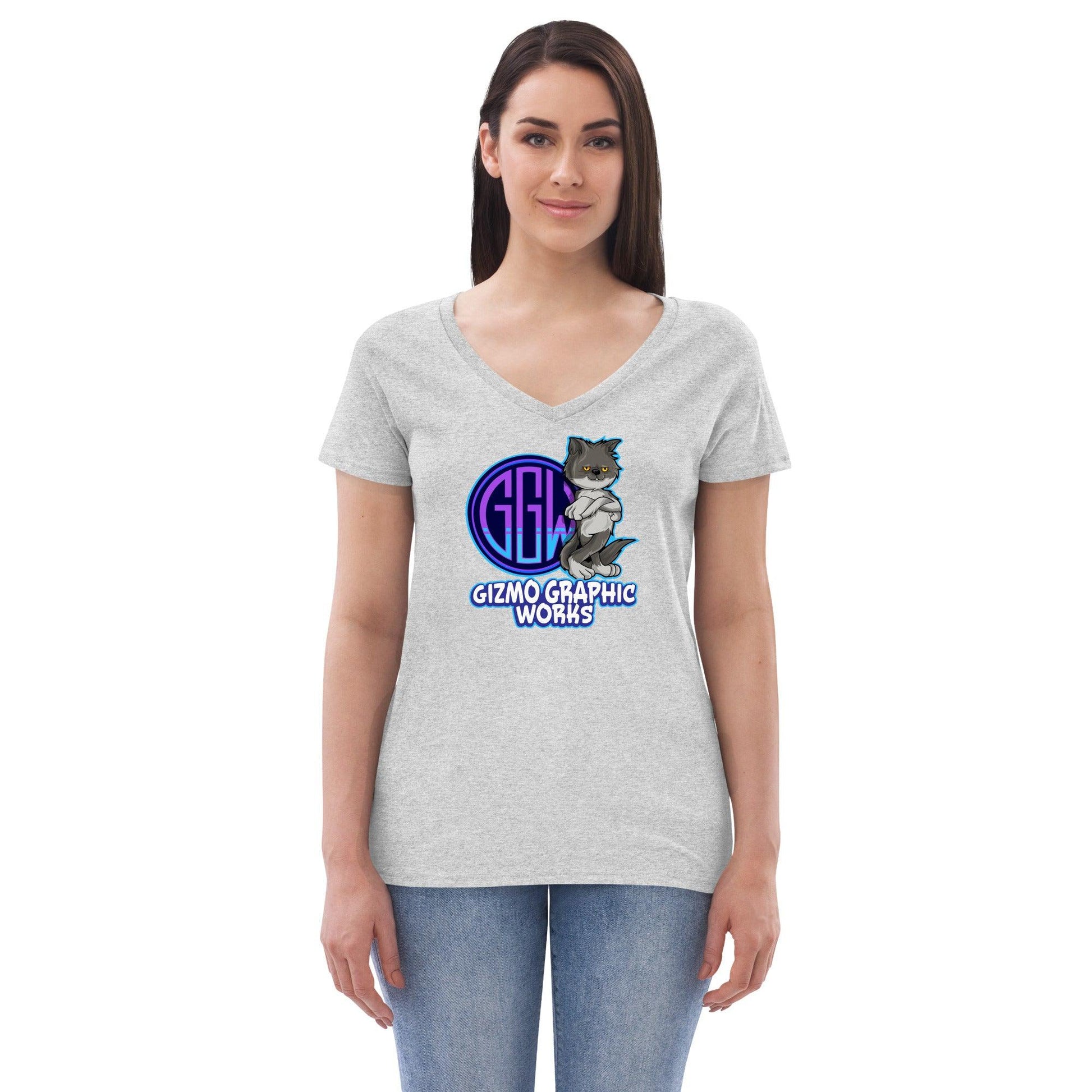 Official Gear Women’s recycled eco-friendly v-neck t-shirt - Gizmo Graphic Works