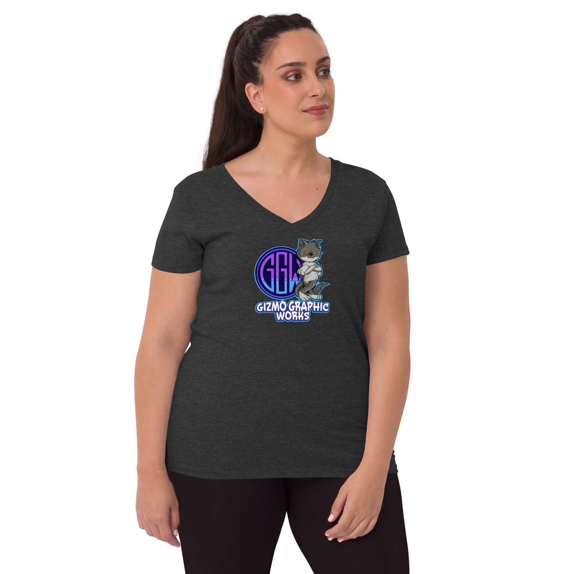 Official Gear Women’s recycled eco-friendly v-neck t-shirt - Gizmo Graphic Works