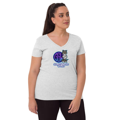 Official Gear Women’s recycled eco-friendly v-neck t-shirt - Gizmo Graphic Works