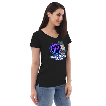 Official Gear Women’s recycled eco-friendly v-neck t-shirt - Gizmo Graphic Works