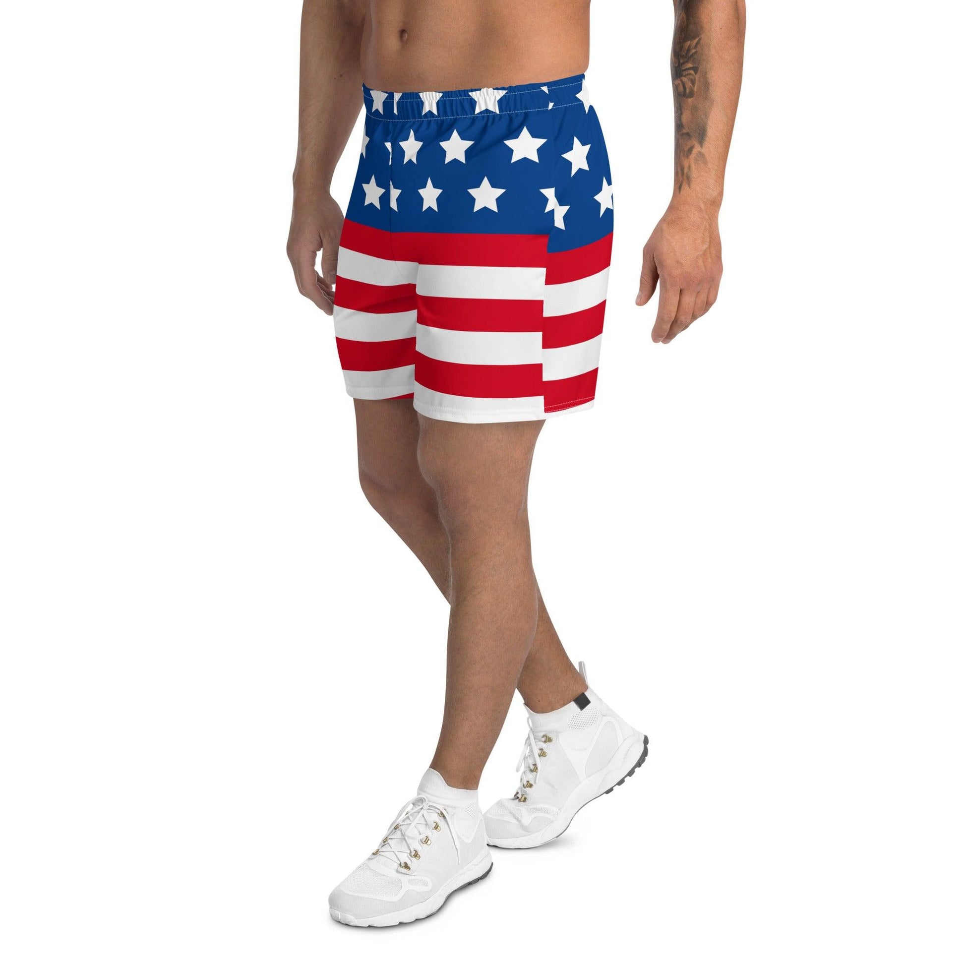 Patriotic Men's Recycled Athletic Shorts - Gizmo Graphic Works