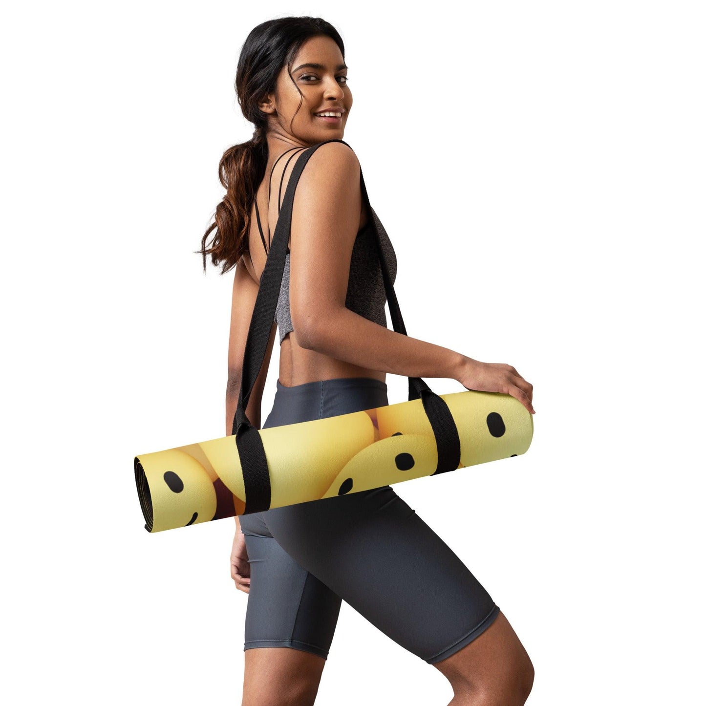 Smiley Yoga mat - Gizmo Graphic Works