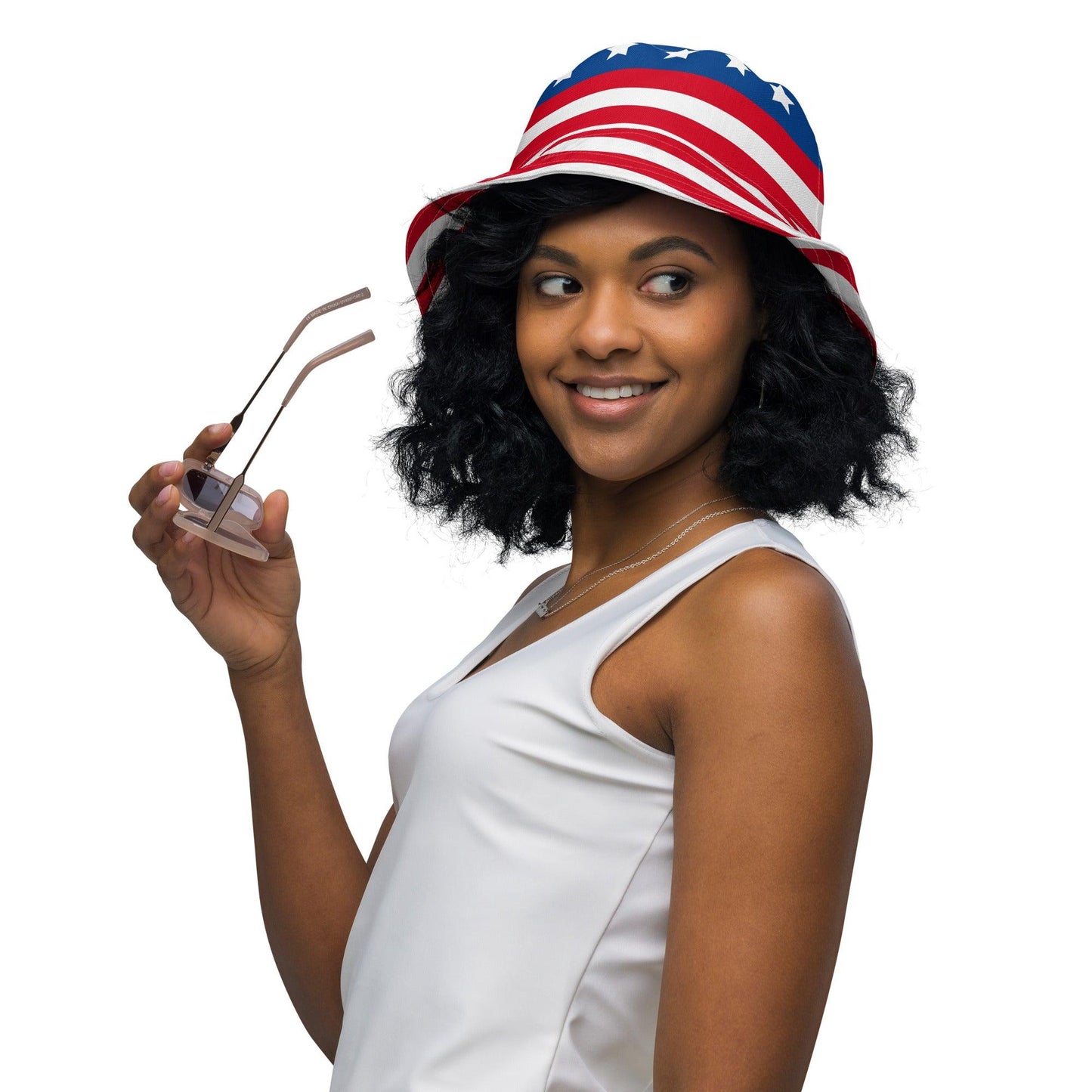 Stars and Stripes Forever! Reversible bucket hat - Gizmo Graphic Works