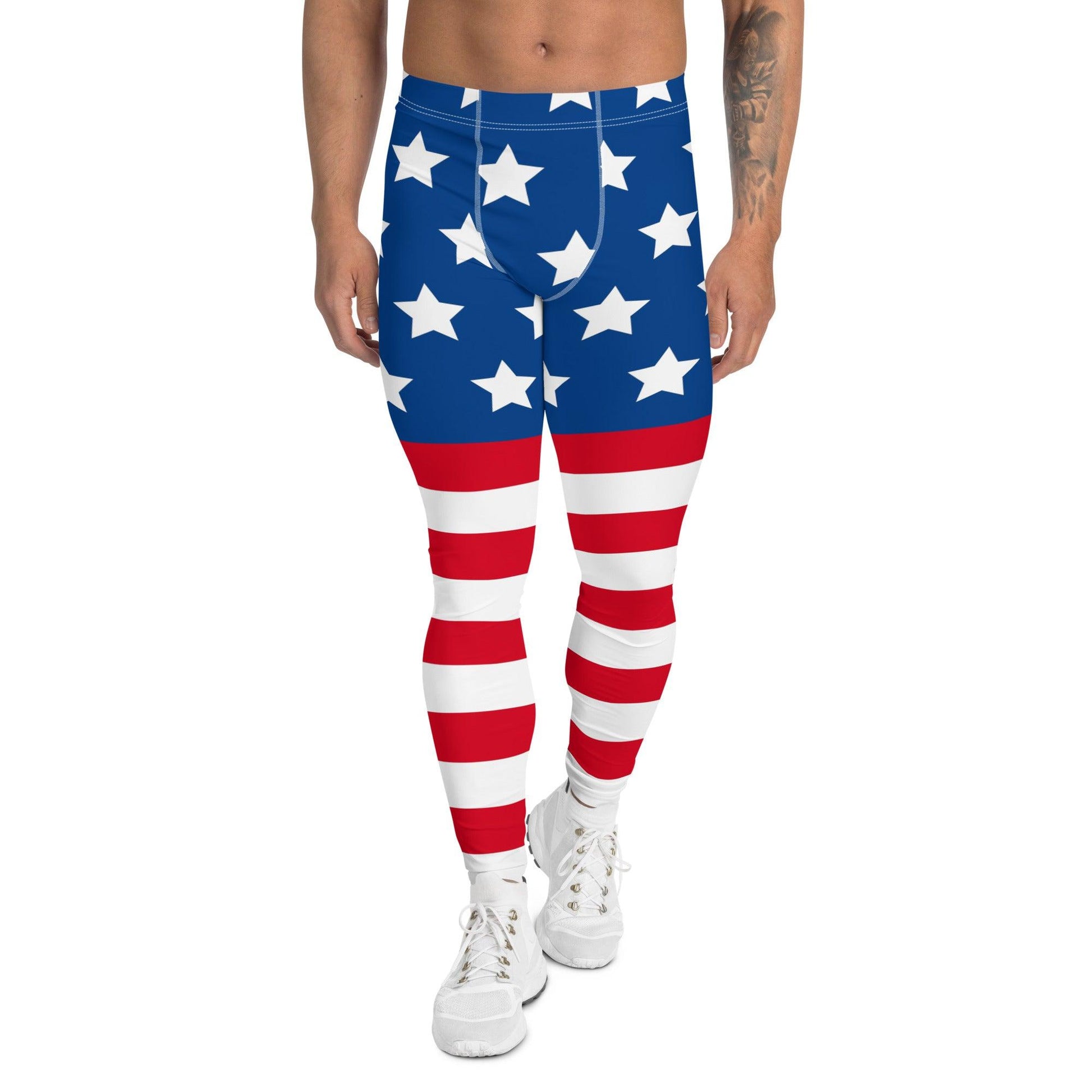 Stars and Stripes Men's Leggings - Gizmo Graphic Works