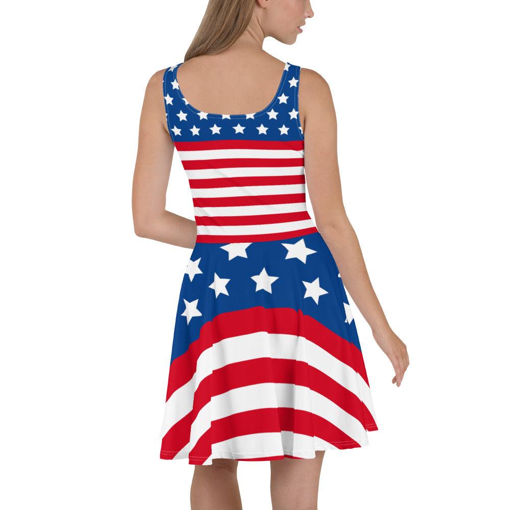 Stars and Stripes Skater Dress - Gizmo Graphic Works