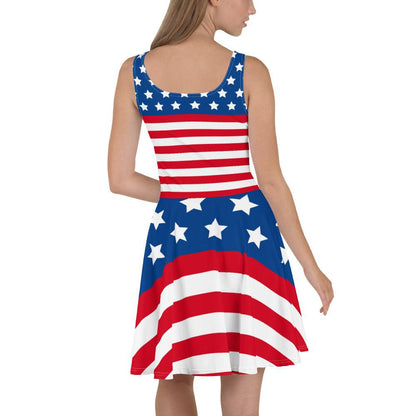 Stars and Stripes Skater Dress - Gizmo Graphic Works