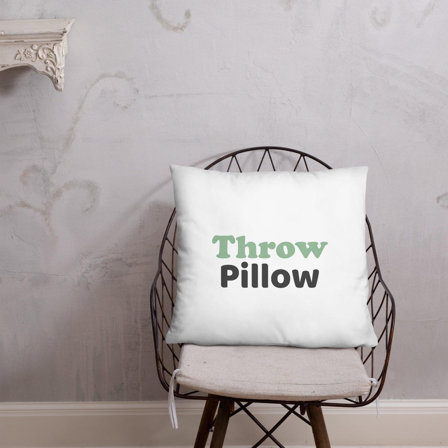 "Throw Pillow" Basic Pillow - Gizmo Graphic Works