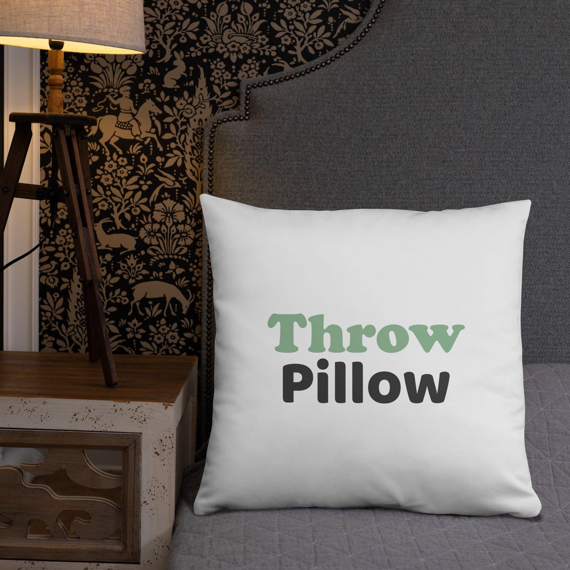 "Throw Pillow" Basic Pillow - Gizmo Graphic Works