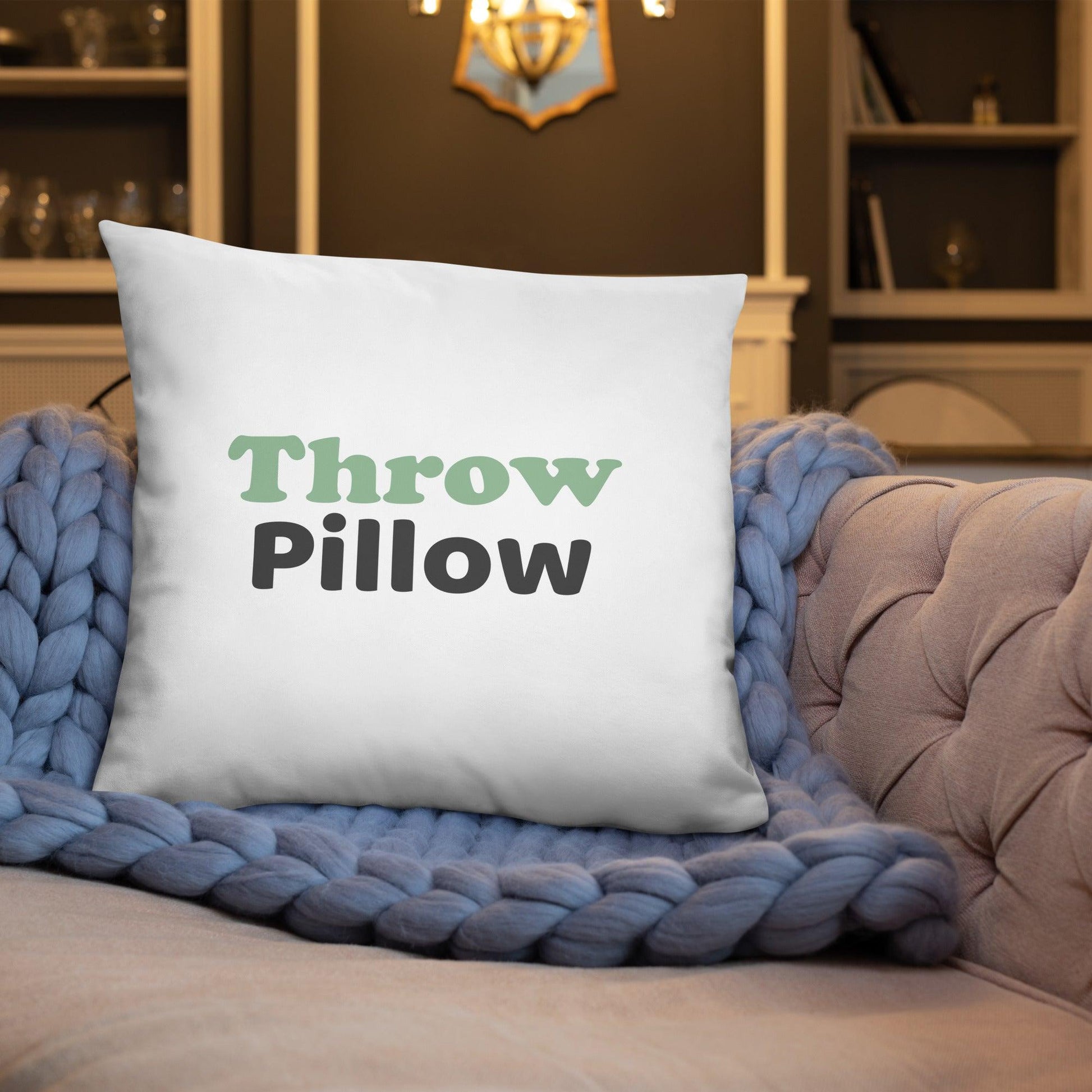 "Throw Pillow" Basic Pillow - Gizmo Graphic Works