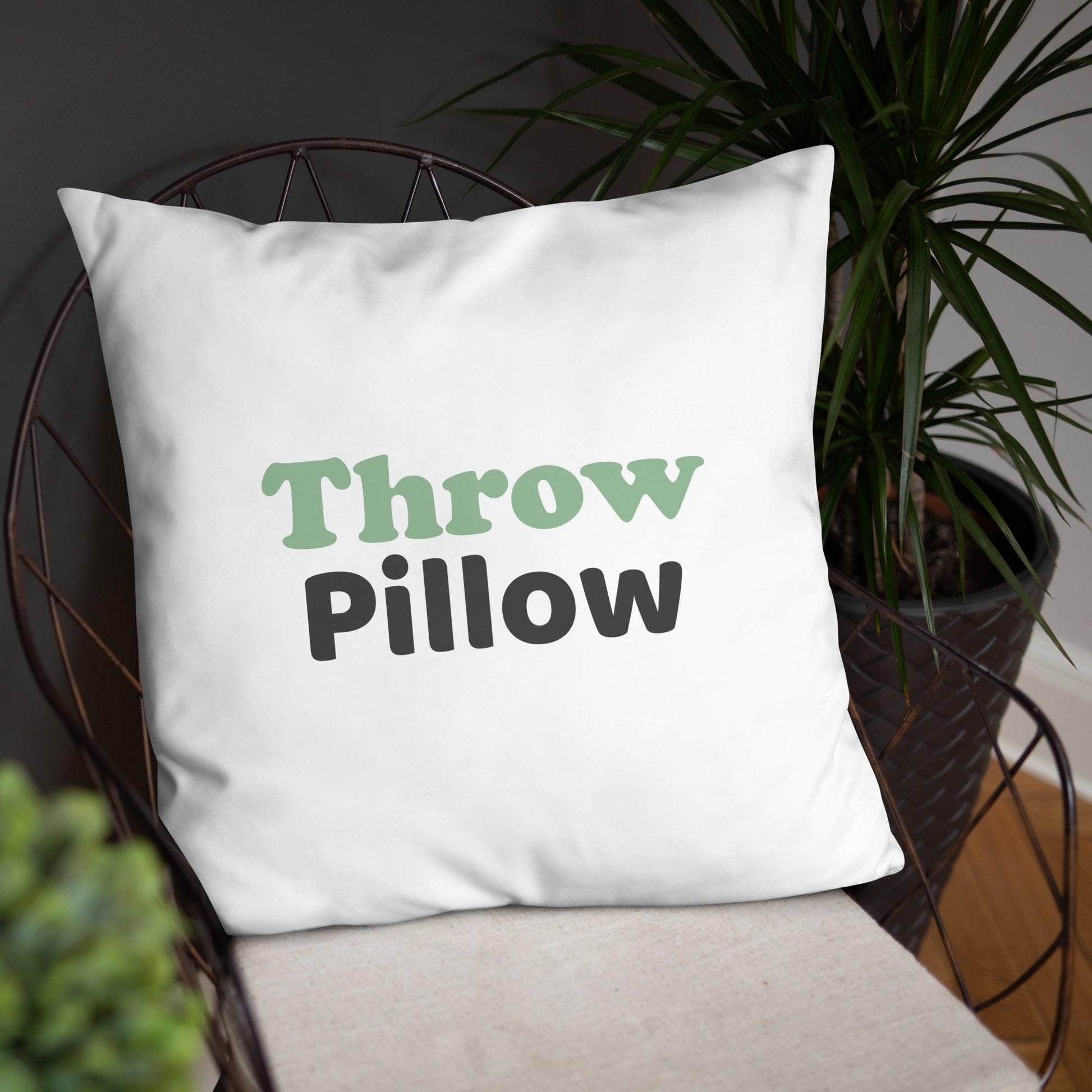 "Throw Pillow" Basic Pillow - Gizmo Graphic Works