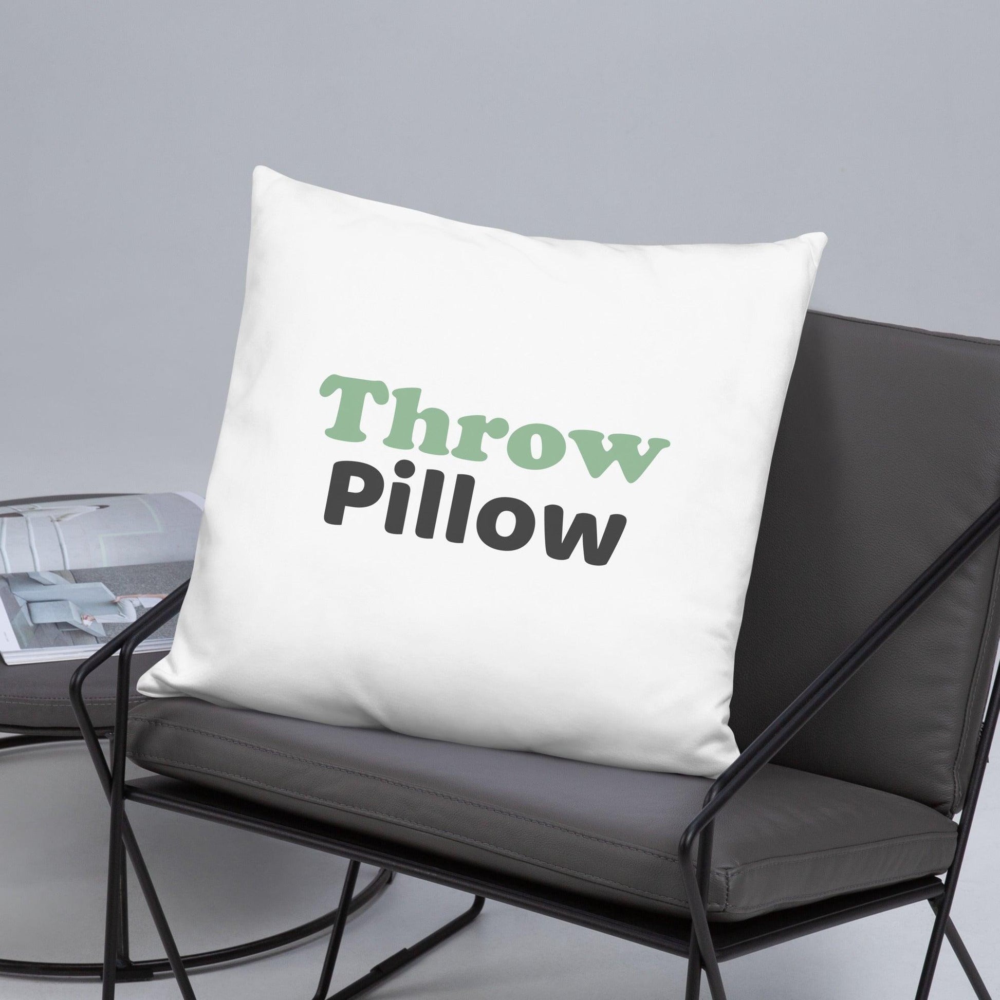 "Throw Pillow" Basic Pillow - Gizmo Graphic Works