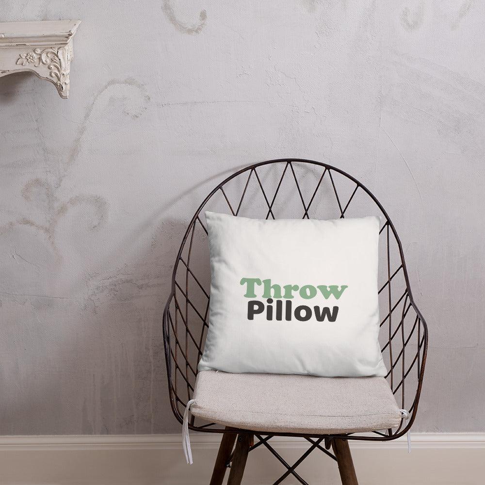 "Throw Pillow" Basic Pillow - Gizmo Graphic Works