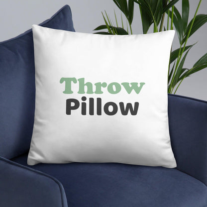 "Throw Pillow" Basic Pillow - Gizmo Graphic Works