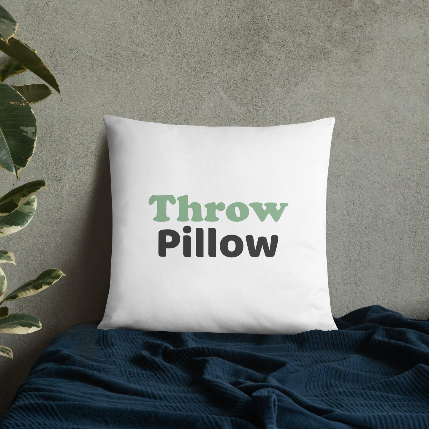 "Throw Pillow" Basic Pillow - Gizmo Graphic Works