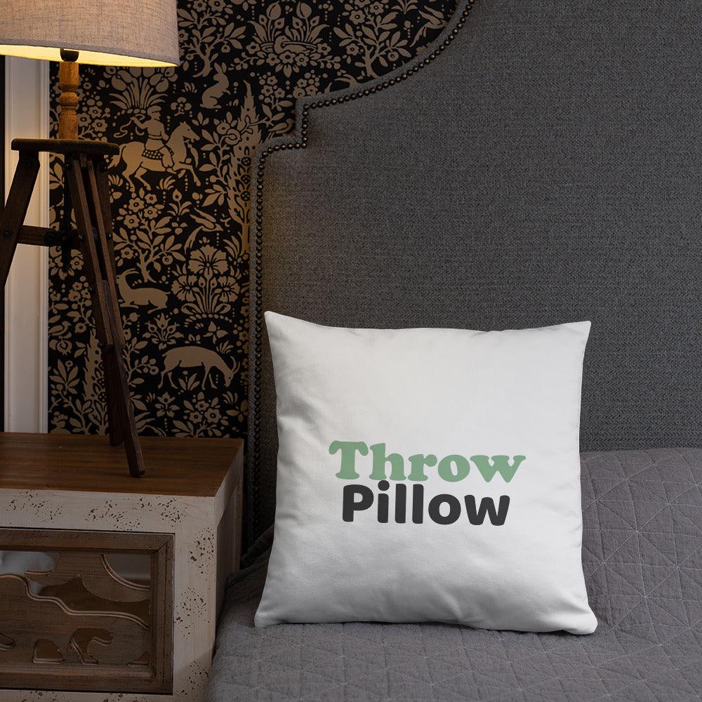 "Throw Pillow" Basic Pillow - Gizmo Graphic Works