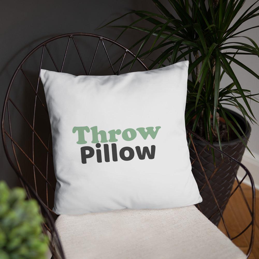 "Throw Pillow" Basic Pillow - Gizmo Graphic Works