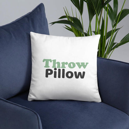 "Throw Pillow" Basic Pillow - Gizmo Graphic Works