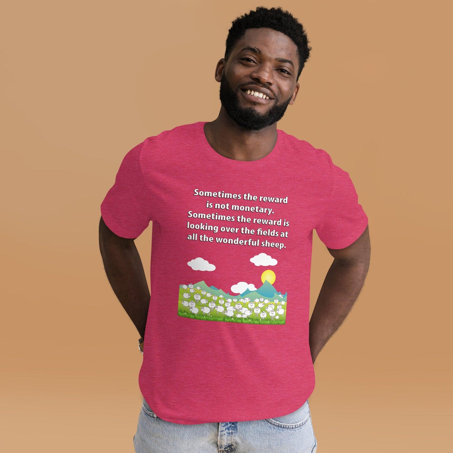 "Wonderful Sheep" Unisex t-shirt - Gizmo Graphic Works