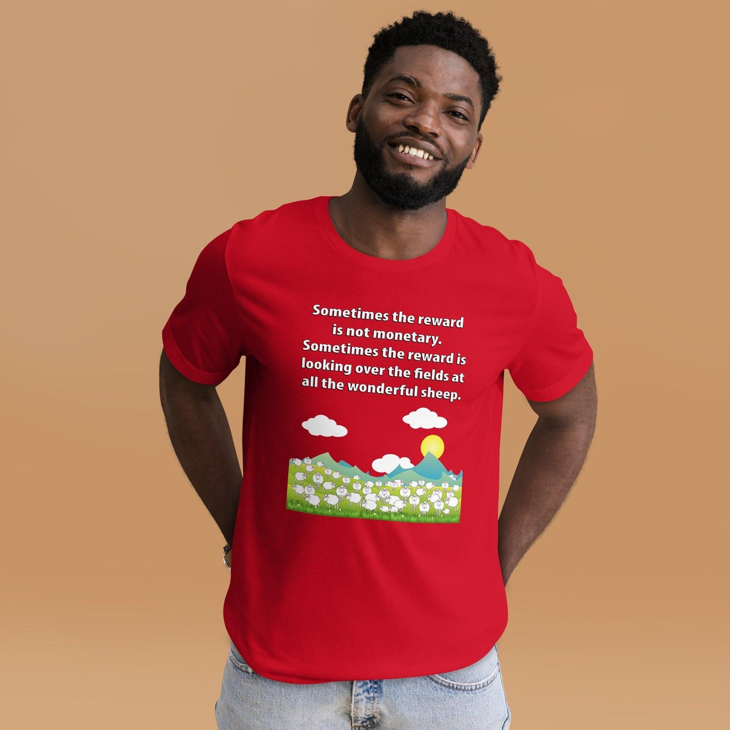 "Wonderful Sheep" Unisex t-shirt - Gizmo Graphic Works