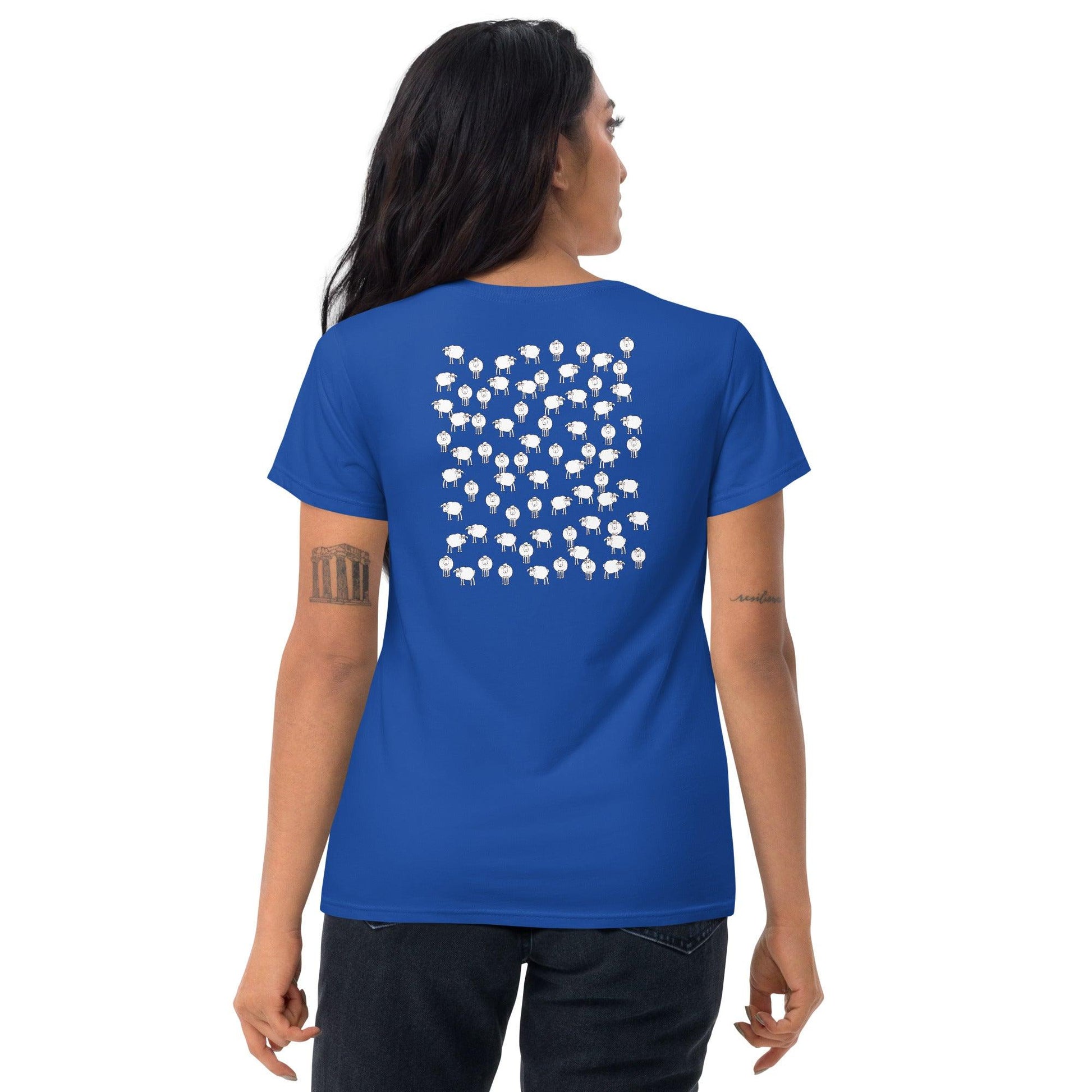 "Wonderful Sheep" Women's short sleeve t-shirt - Gizmo Graphic Works