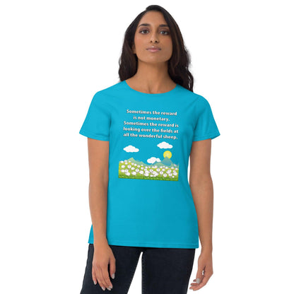 "Wonderful Sheep" Women's short sleeve t-shirt - Gizmo Graphic Works