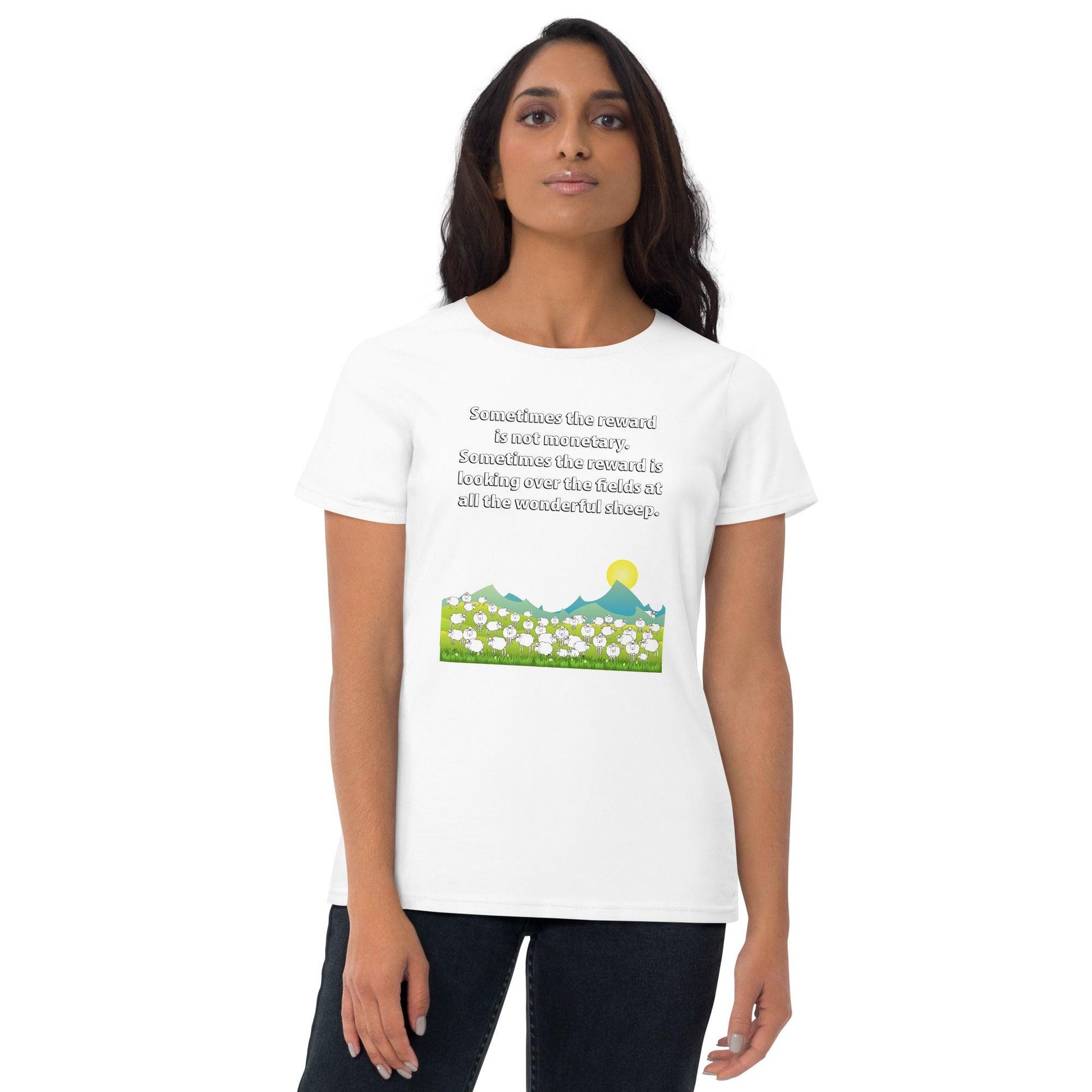 "Wonderful Sheep" Women's short sleeve t-shirt - Gizmo Graphic Works