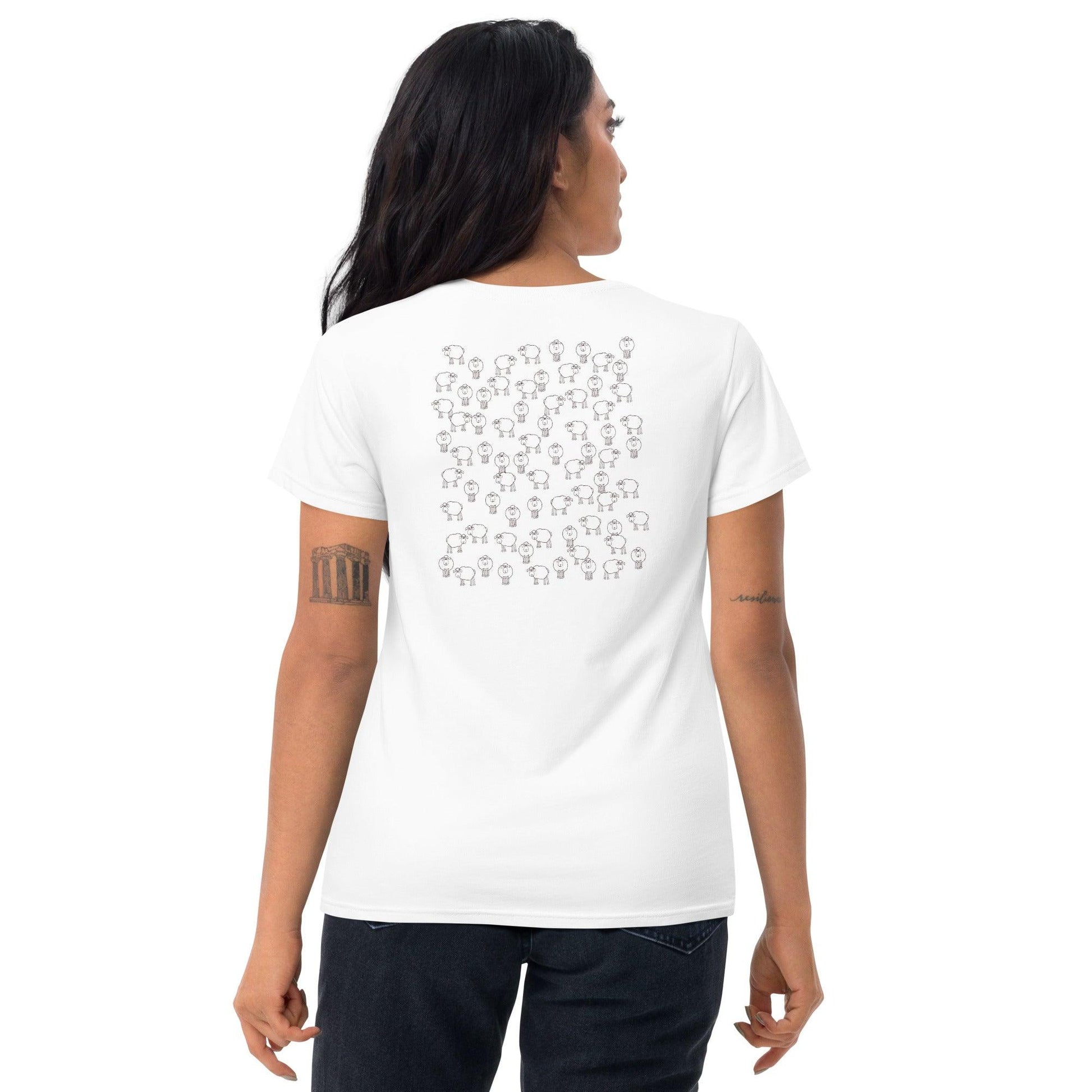 "Wonderful Sheep" Women's short sleeve t-shirt - Gizmo Graphic Works