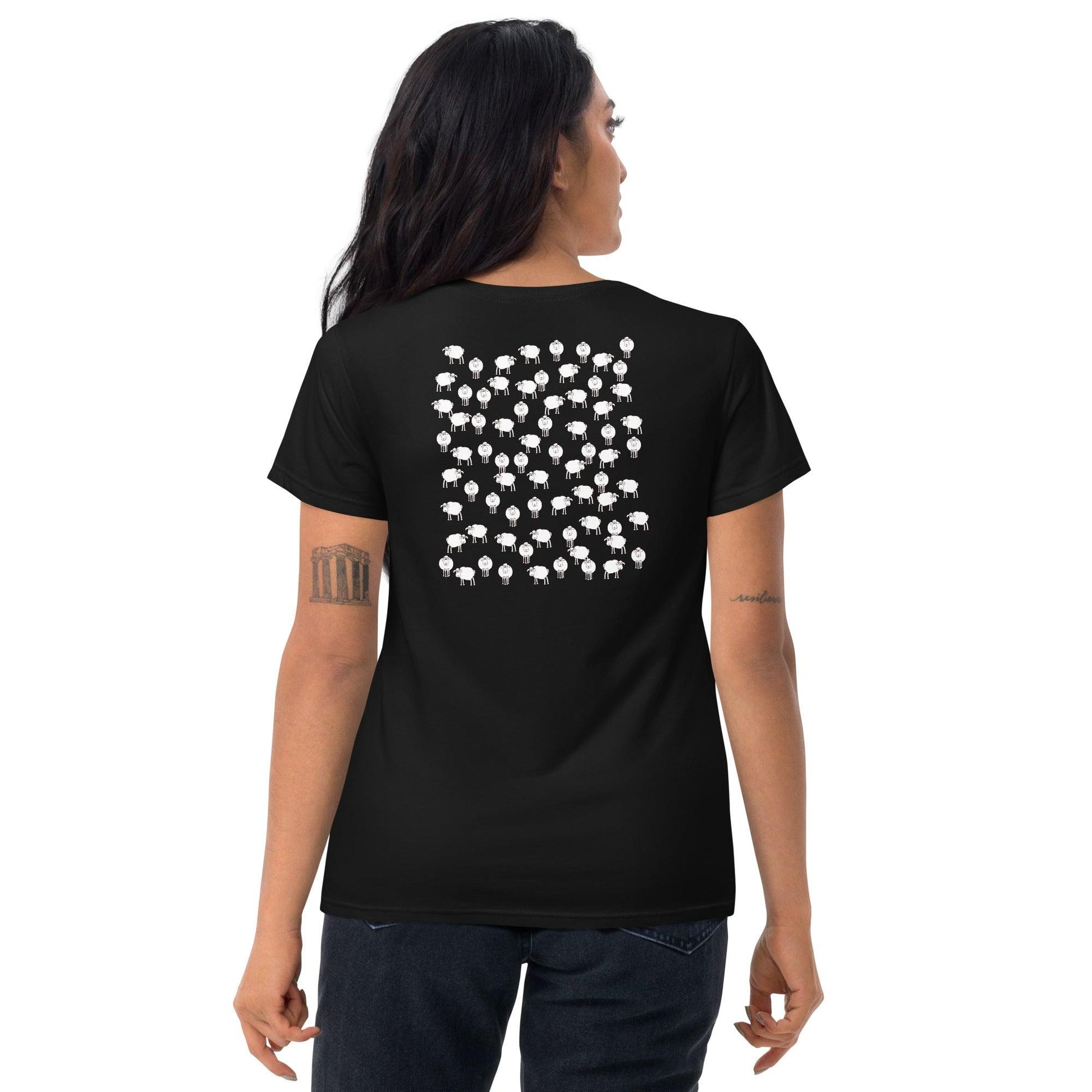 "Wonderful Sheep" Women's short sleeve t-shirt - Gizmo Graphic Works