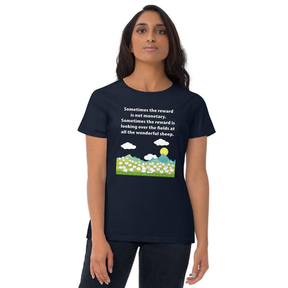 "Wonderful Sheep" Women's short sleeve t-shirt - Gizmo Graphic Works