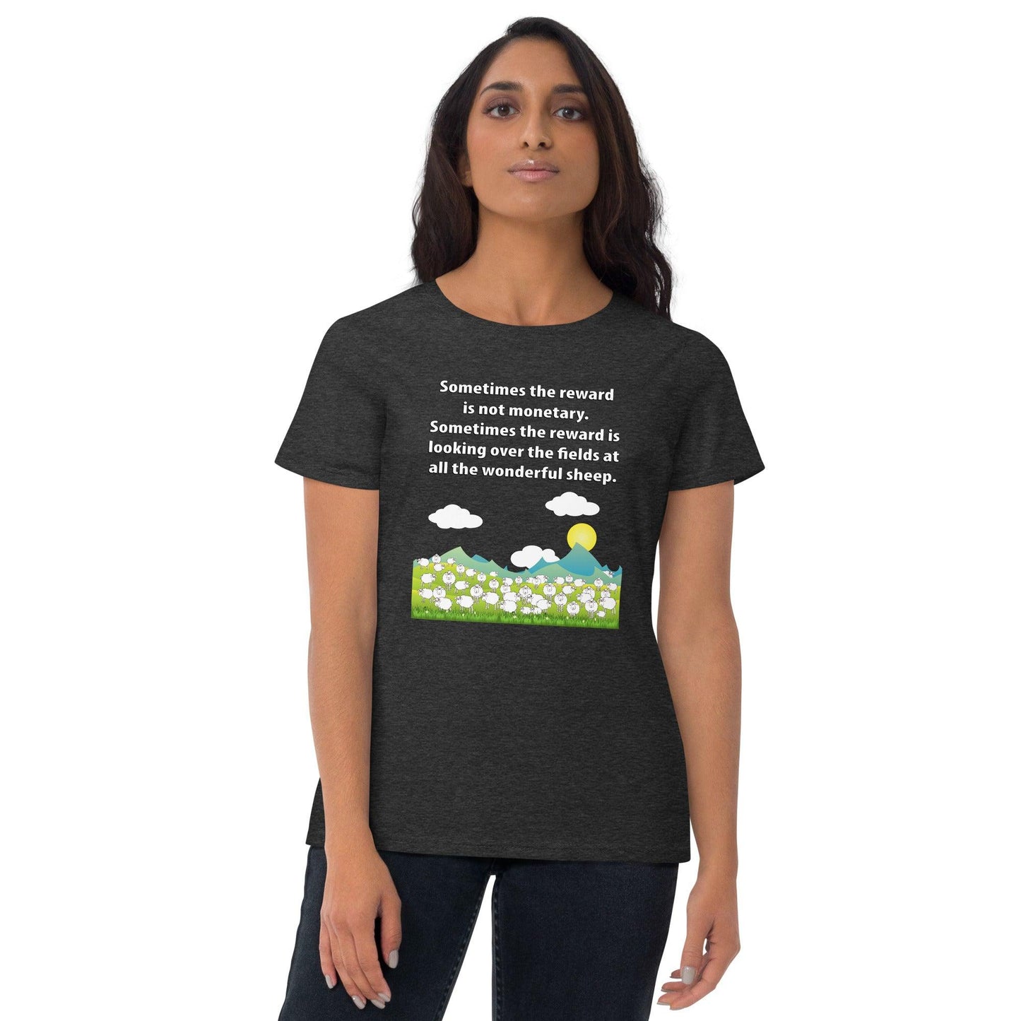 "Wonderful Sheep" Women's short sleeve t-shirt - Gizmo Graphic Works