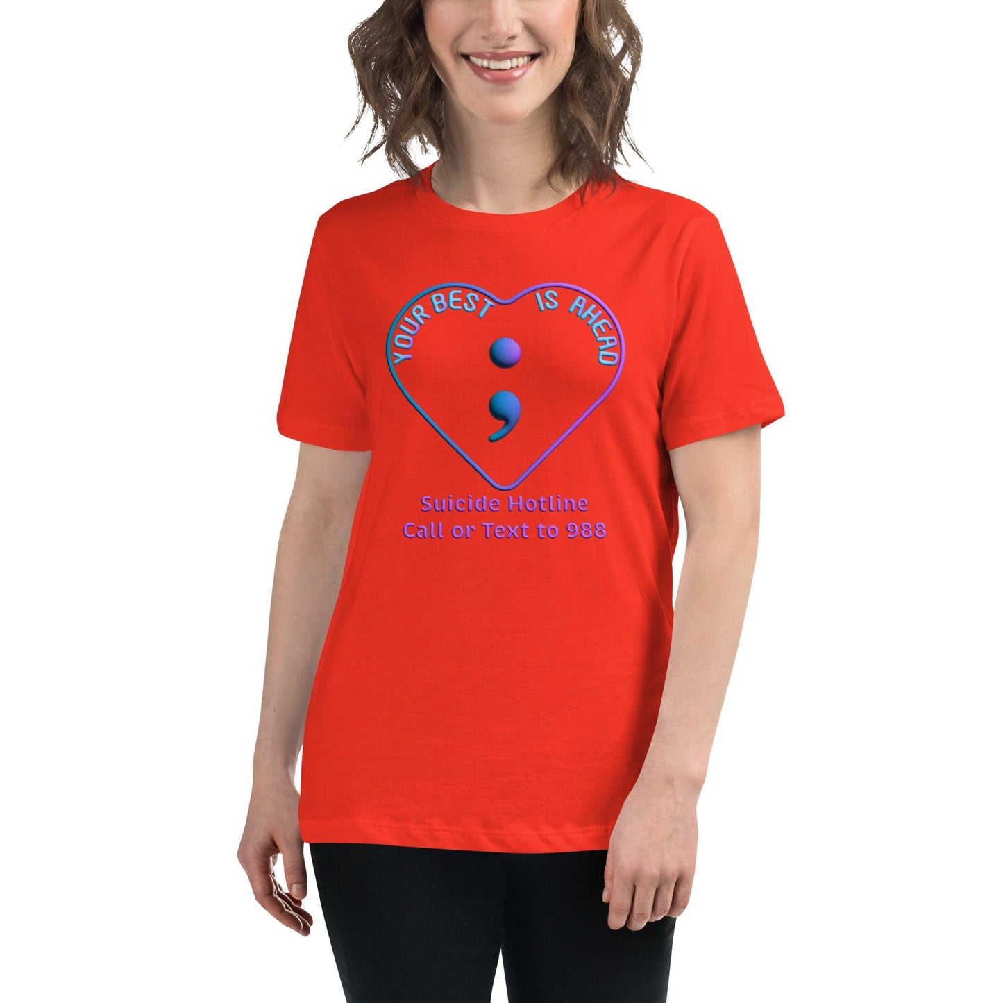 "Your Best IS Ahead" Women's Relaxed T-Shirt Women Tops - Gizmo Graphic Works