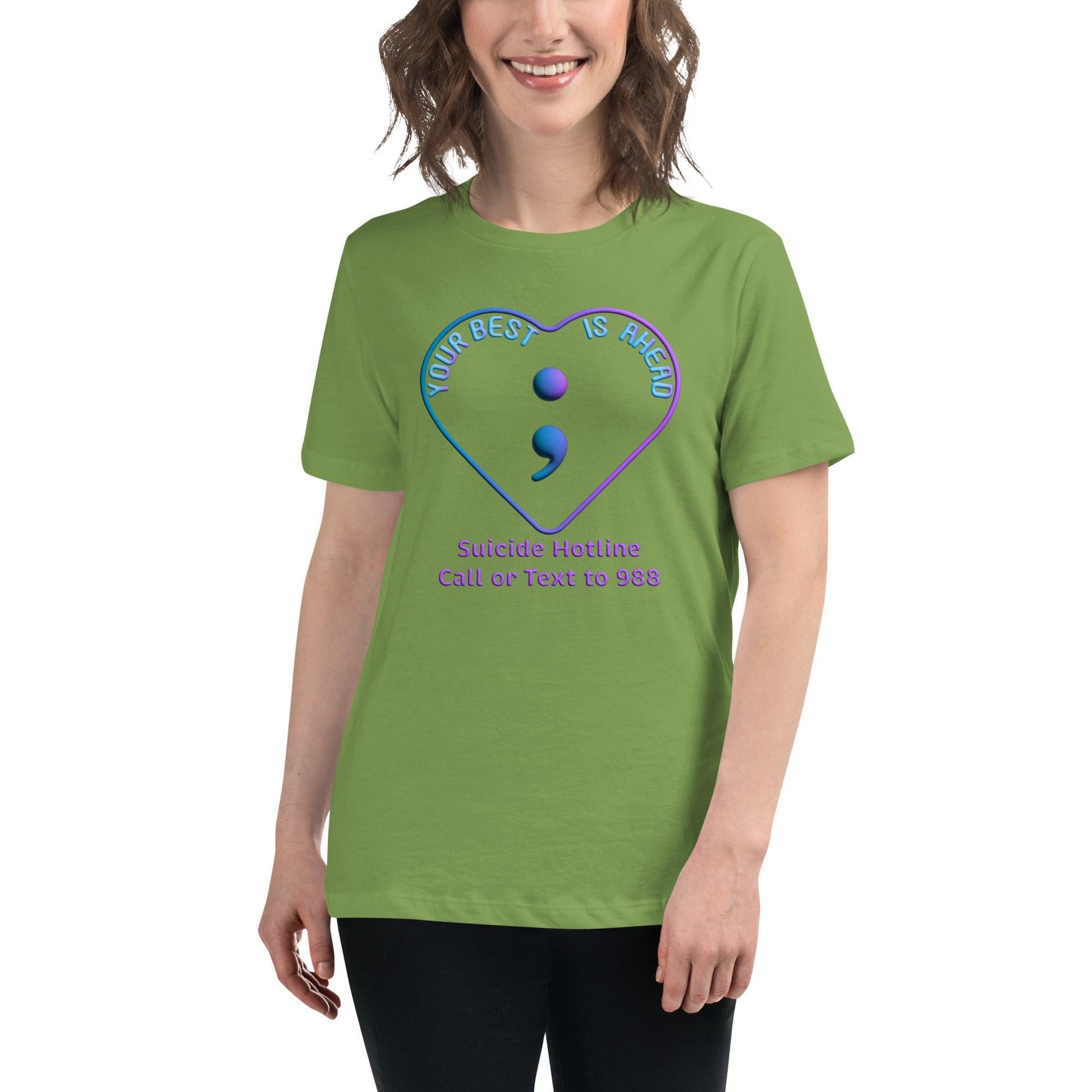 "Your Best IS Ahead" Women's Relaxed T-Shirt Women Tops - Gizmo Graphic Works